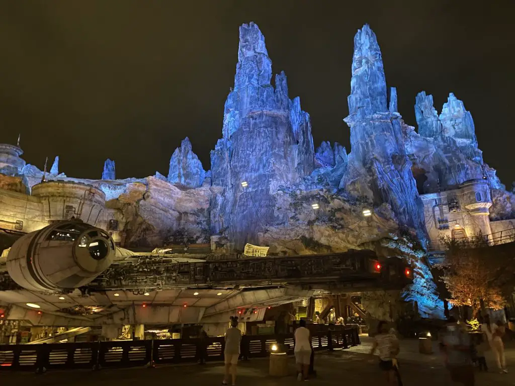 galaxy's edge at night