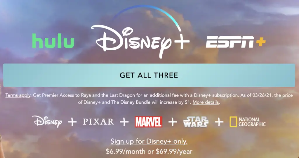 disney+ pricing