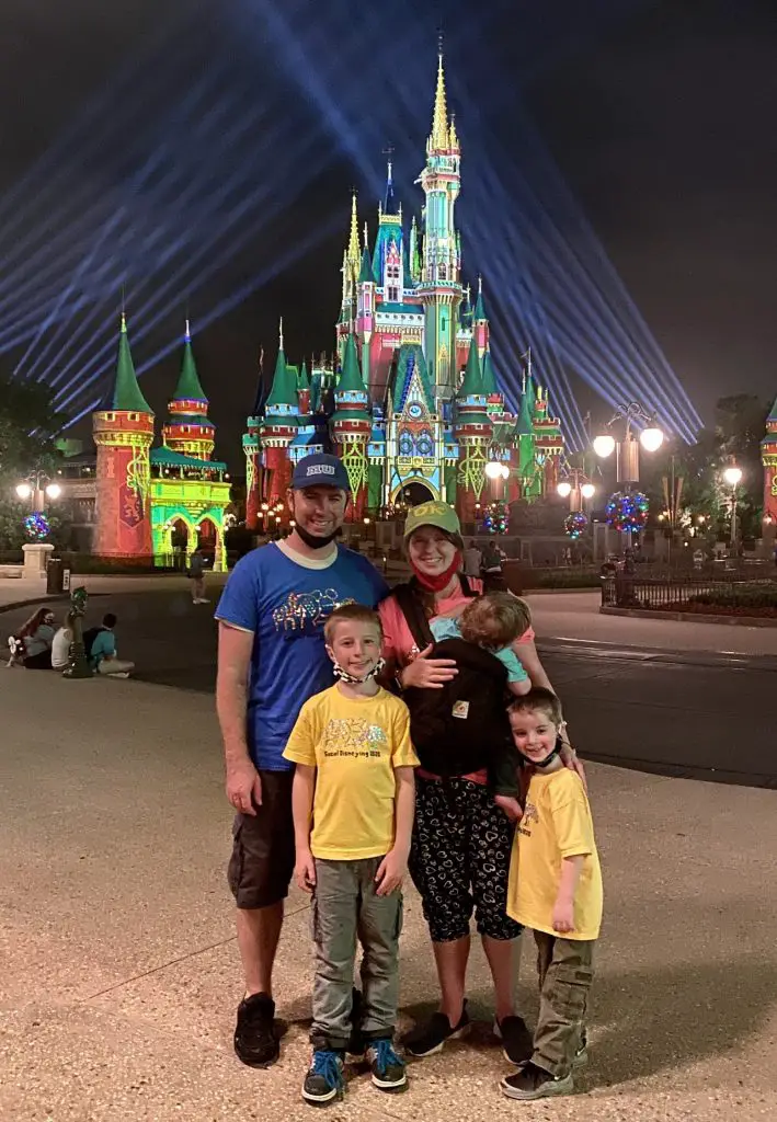 family at Disney World