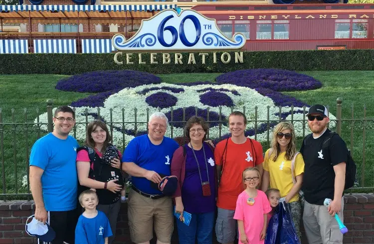 multigenerational family at Disneyland