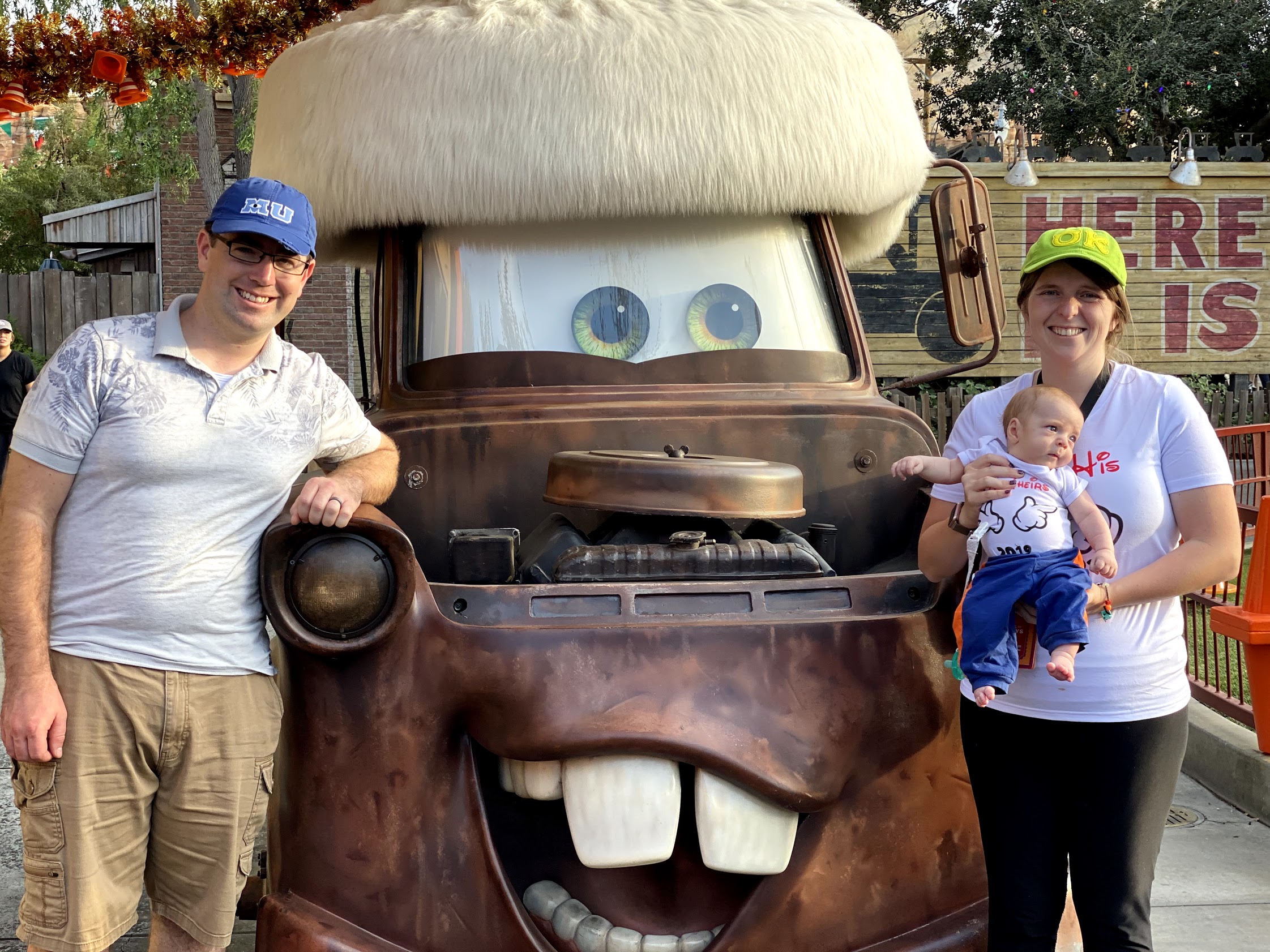 family with tow mater