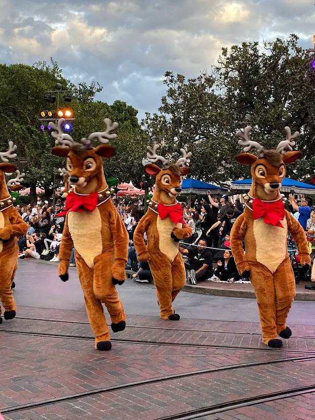 dancing reindeer at disneyland