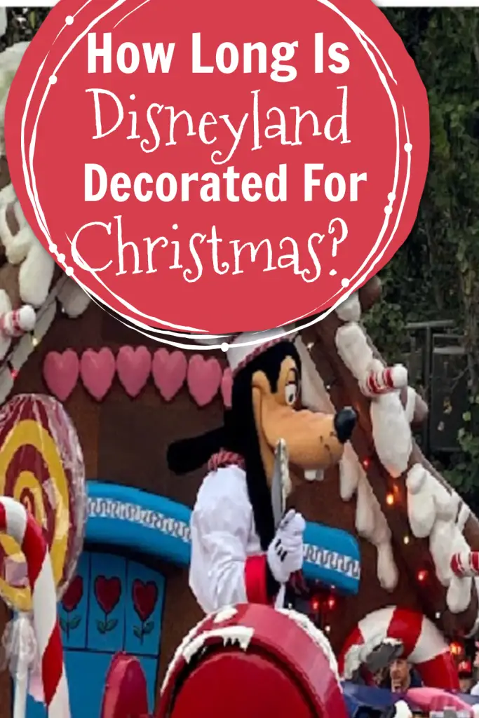 how long is disneyland decorated for christmas