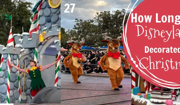 how long is disneyland decorated for christmas