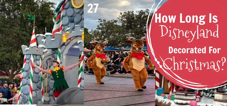 how long is disneyland decorated for christmas